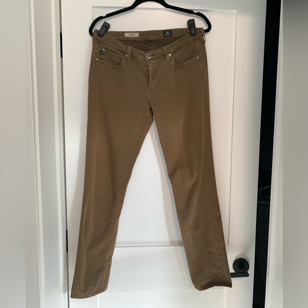 AG Adriano Goldschmied The Stilt Olive size 29R